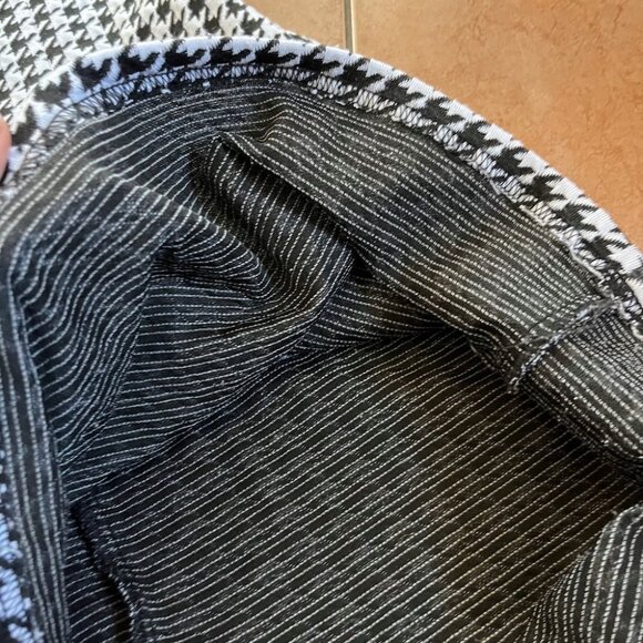 Elegant Black and White Houndstooth Mini Dress - Picture 9 of 13